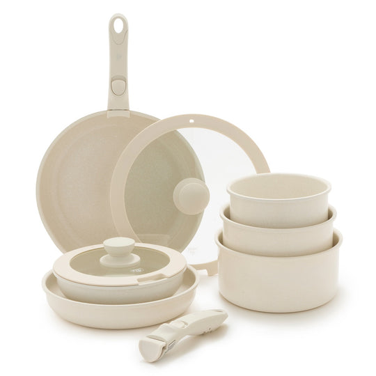 GreenLife Click 10-Piece Set, Speckled Cream banner